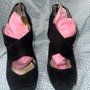 Michael Kors Black Suede Heels